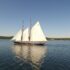The bluenose II out on the open ocean in Lunenburg, NS.
